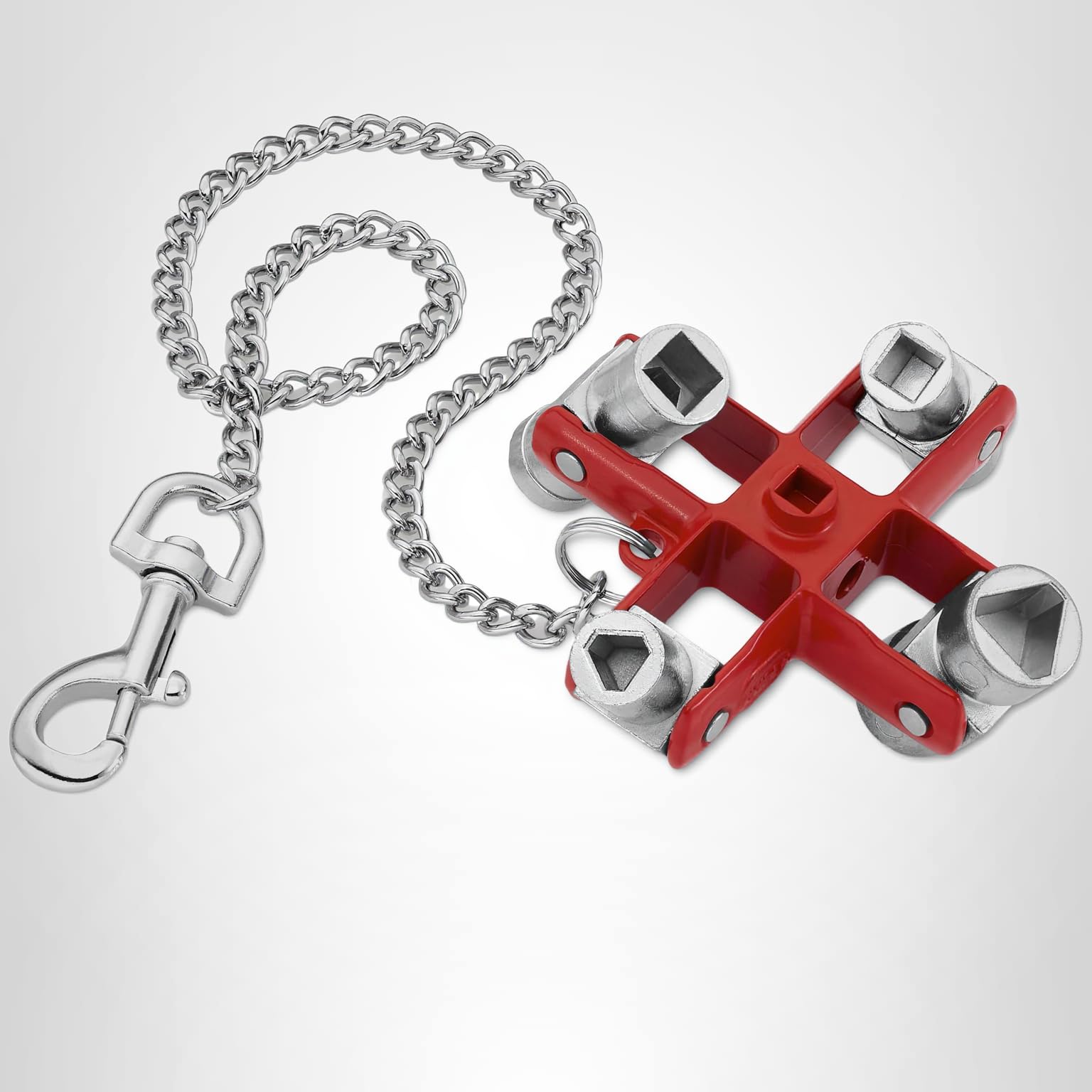 KNIPEX 00 11 06 Universal Control Cabinet Key, Red - Tool Cabinets